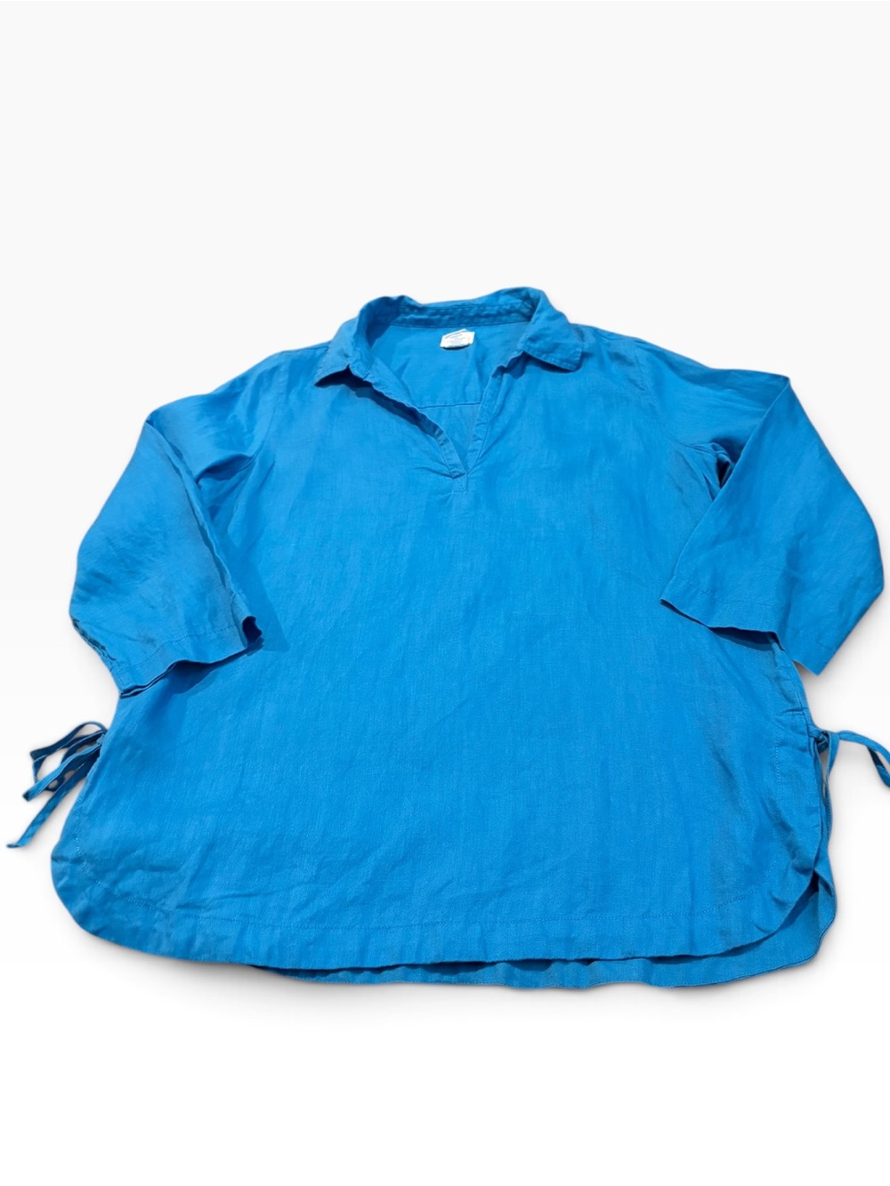 SIGRID OLSEN blue linen tunic